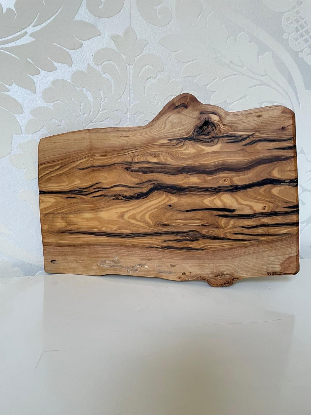 Frühtücksbrettchen Oliven Epoxid Harz Natur